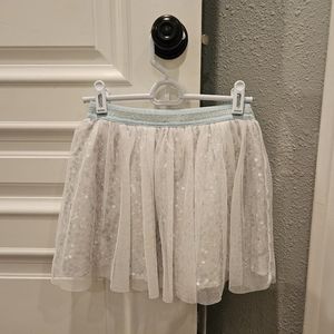 365 kids White Sequened Skirt with Built in Shorts